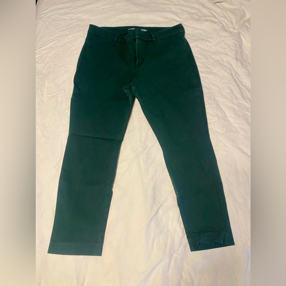 Old Navy Size 14 Dark Green Pixie Skinny Ankle Pants